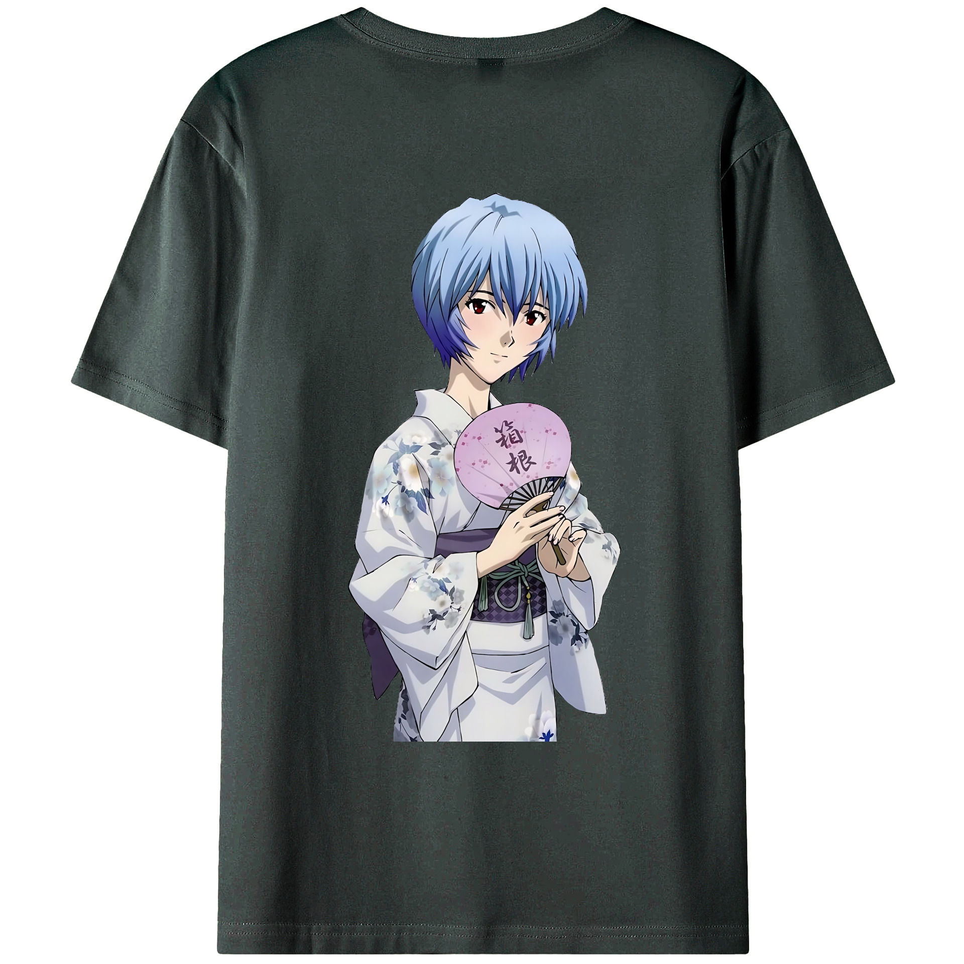 （画像用） EVA 新世紀エヴァンゲリオン 綿100％ メンズ半袖Tシャツ（バックプリント） 通気性